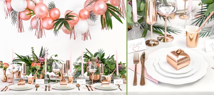  Décoration Tropicale pour mariages - Les classiques pour la table 1