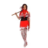 Costume du petit chaperon rouge sanglant