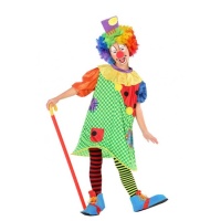 Déguisement de clown avec chapeau pour fille