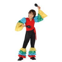 Costume de danseur de rumba coloré pour enfant