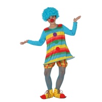 Déguisement de clown à rayures pour fille