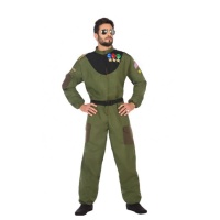 Costume de pilote de chasse décoré pour homme