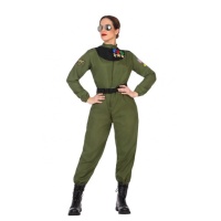 Costume de pilote de chasse décoré pour femme