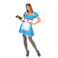 Costume d'Alice avec tablier pour femmes