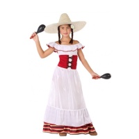 Costume de Mexicaine Élégante pour Enfant