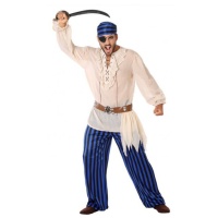 Déguisement de pirate bleu pour homme