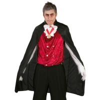 Cape de vampire courte pour adulte - 1,10 m