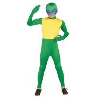 Costume de tortue combattante verte pour enfant