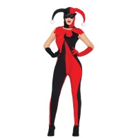 Costume de bouffon d'Halloween pour femme