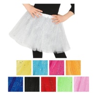 Jupe de tutu avec paillettes pour enfant - 30 cm