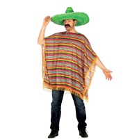 Poncho mexicain traditionnel pour homme