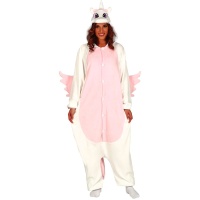 Costume de licorne rose pour adulte