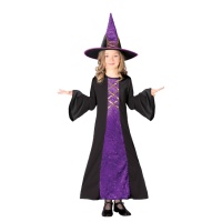 Costume de sorcière violet pour fille