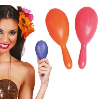 Maracas assorties de 18 cm - 2 unités