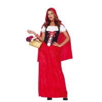 Costume de Chaperon Rouge long pour femme