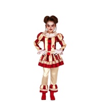 Déguisement de clown sanglant pour fille