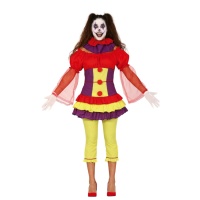 Costume de clown tueur jaune pour adultes