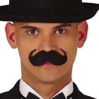 Grande moustache noire avec pointes