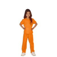 Costume de prisonnière Guantánamo pour fille