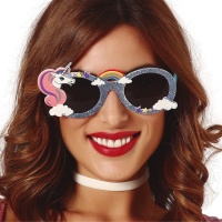 Lunettes de licorne avec paillettes