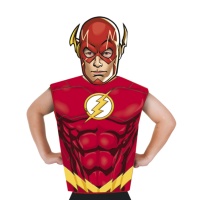 Déguisement de Flash avec t-shirt et masque pour enfant