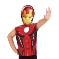 Déguisement d'Iron Man avec t-shirt et masque pour enfant