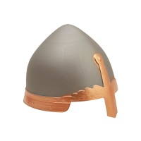 Casque médiéval argenté