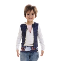 T-shirt déguisement de Han Solo pour enfant