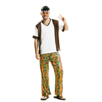 Costume de hippie à imprimé fleuri pour homme