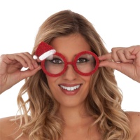 Lunettes de Père Noël avec chapeau