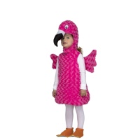 Costume de flamant en peluche pour enfant