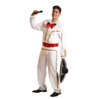 Costume de mariachi blanc pour homme