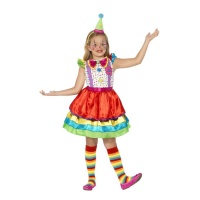 Déguisement de clown arlequin pour fille