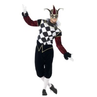 Déguisement de harlequin vénitien pour homme