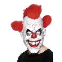 Masque de clown avec cheveux