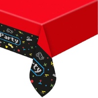 Nappe de fête de jeux vidéo party gamer de 1,20 x 1,80 m