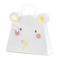 Sac cadeau de 31,5 x 27 x 10 cm d'Ours polaire - 1 unité