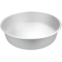 Moule rond en aluminium de 40 x 40 x 7,5 cm - Decora