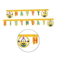 Guirlande Joyeux Anniversaire de Minions de 2 m