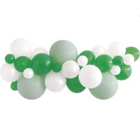 Guirlande de ballons verts assortis - 27 unités