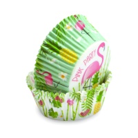 Coupelles à cupcakes avec flamants roses - Scrapcooking - 36 unités