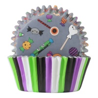 Capsules pour cupcakes Trick or Treat - 60 unités