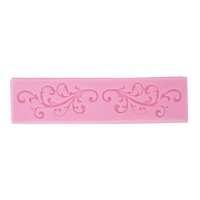 Moule rectangulaire en silicone baroque de 16,5 x 4,4 cm - Artis décor