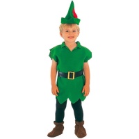 Costume d'aventurier vert de la forêt pour bébé