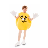 Costume de bonbon au chocolat jaune pour enfants