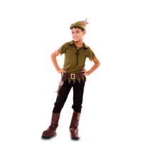 Costume d'aventurier vert de la forêt pour enfant