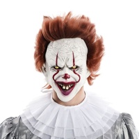 Masque de clown terrifiant avec cheveux