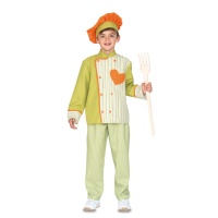 Costume de cuisinier coloré pour enfants