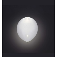 Ballons en latex de 25 cm avec led blanche - 5 unités