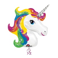 Ballon silhouette XL de Licorne de 83 x 73 cm - Anagram